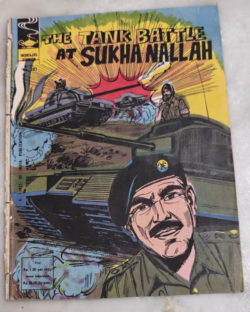 The Tank Battle at Sukha Nallah - Indrajal Comics