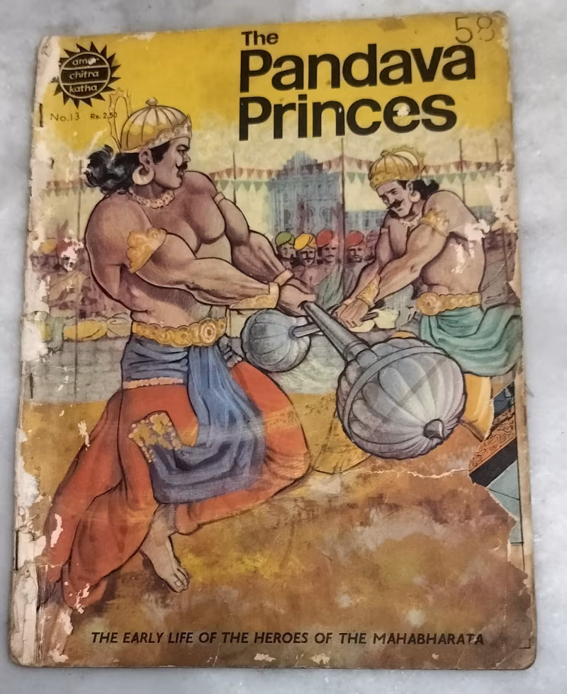 The Pandava princes - Old Amar Chitra Katha