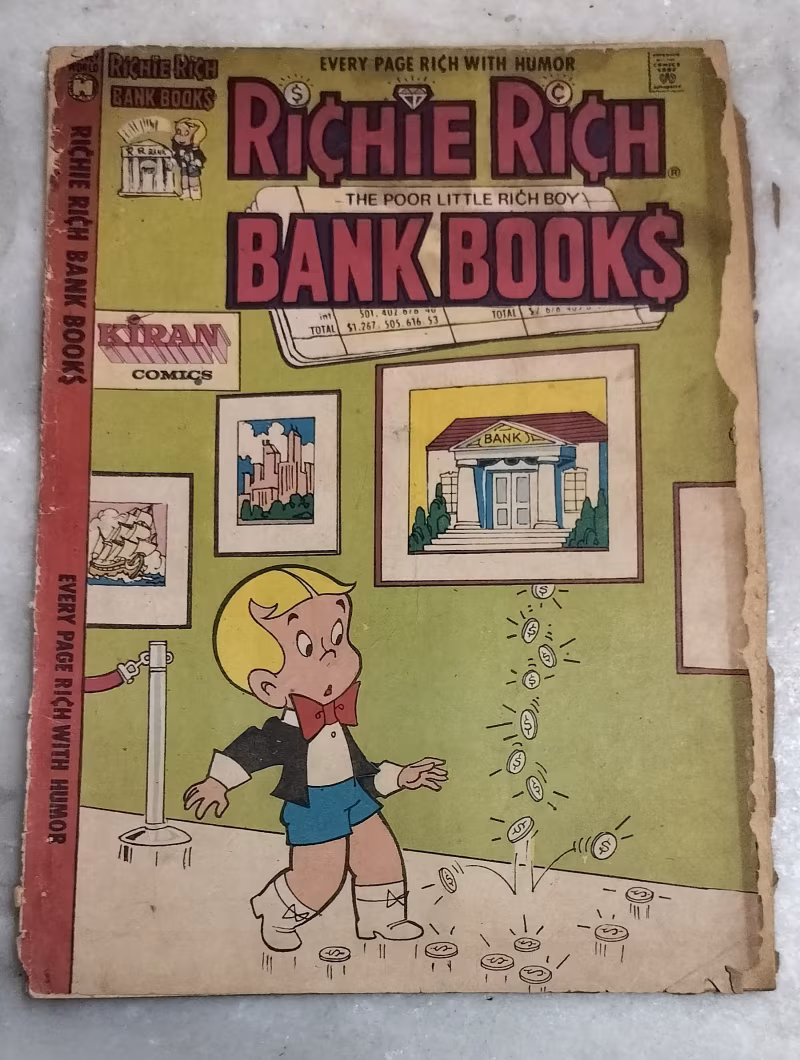 Richie Rich -  Bank Books - vintage Kiran comics