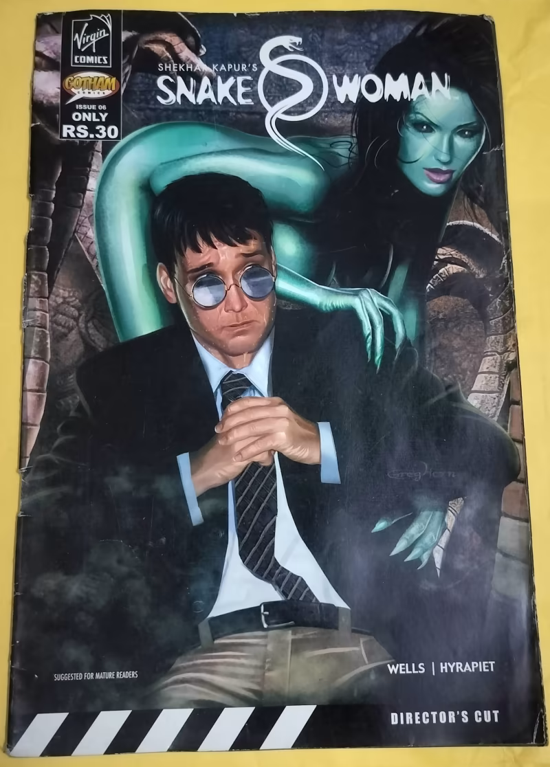 Snake Woman - "old virgin comics" - "Shekhar Kapur"