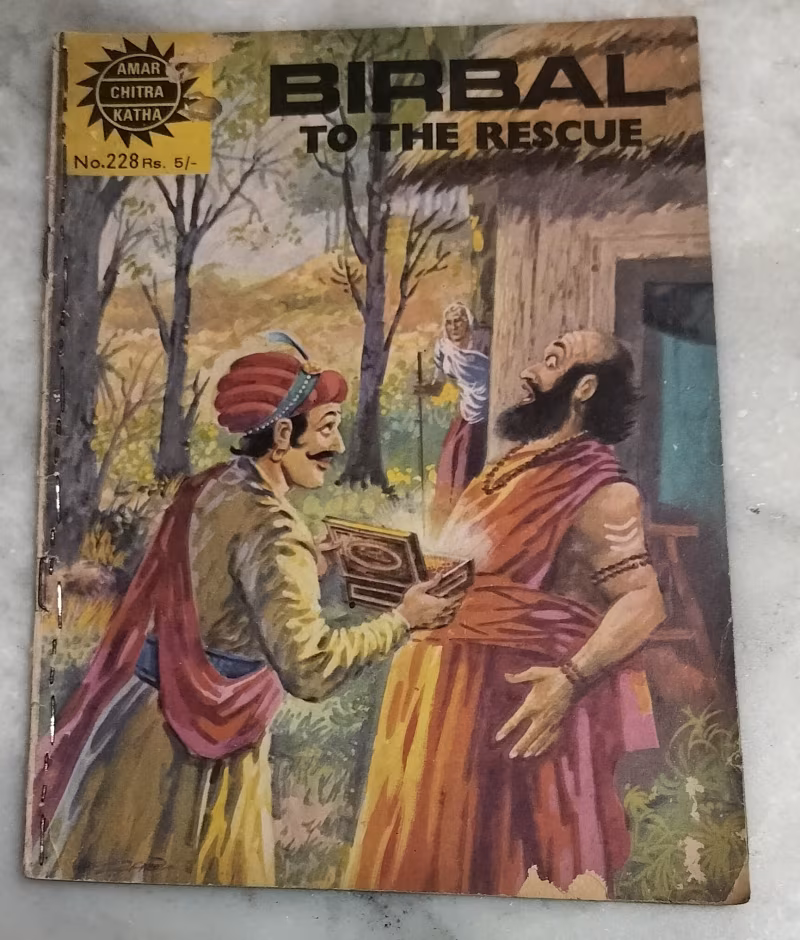 Birbal to the rescue - old Amar Chitra Katha