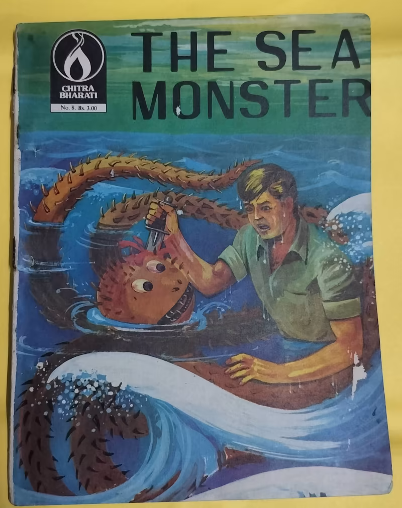 The Sea Monster - "vintage chitra bharati comics"