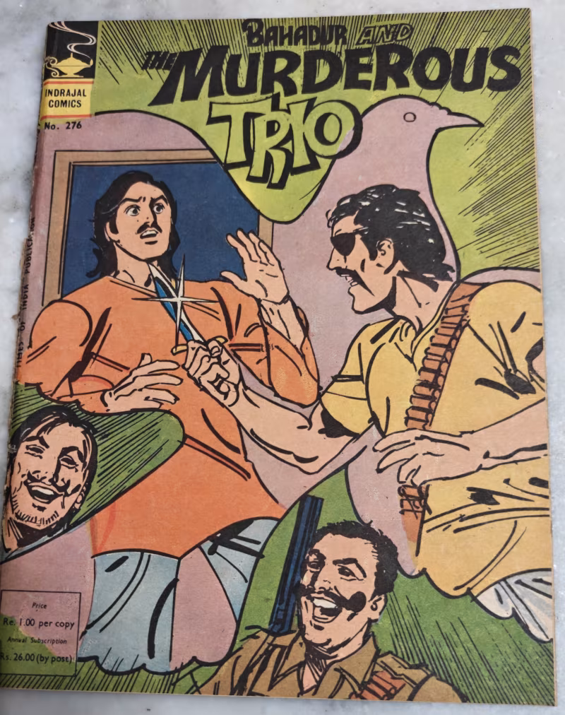 Bahadur and the Murderous Trio - Indrajal Comics