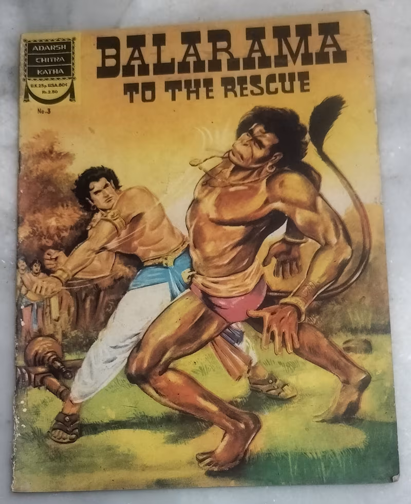 Balarama to the Rescue - vintage Adarsh Chitra Katha