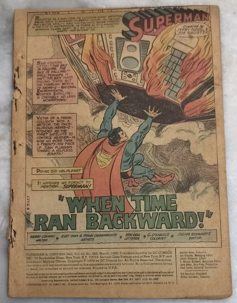 When time rain backward - Superman