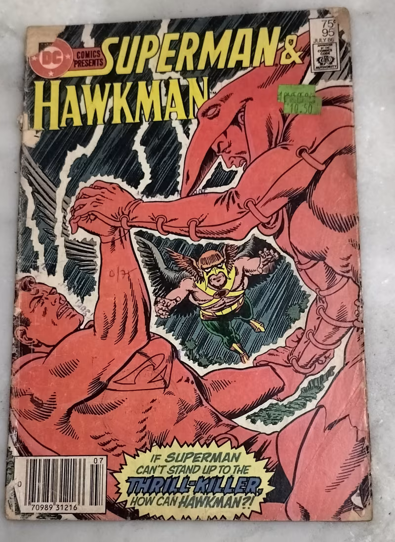 The Big Kill - Superman and Hawkman - old DC Comics