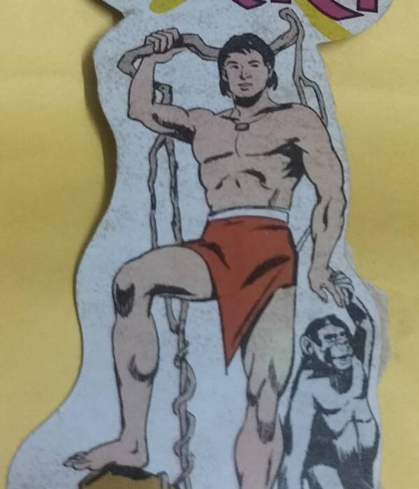 Manoj Chitra Katha old stickers - "old mahabali shera sticker"