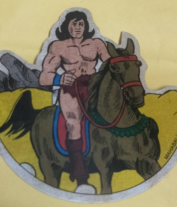 vintage diamond stickers - "mahabali shaka sticker"