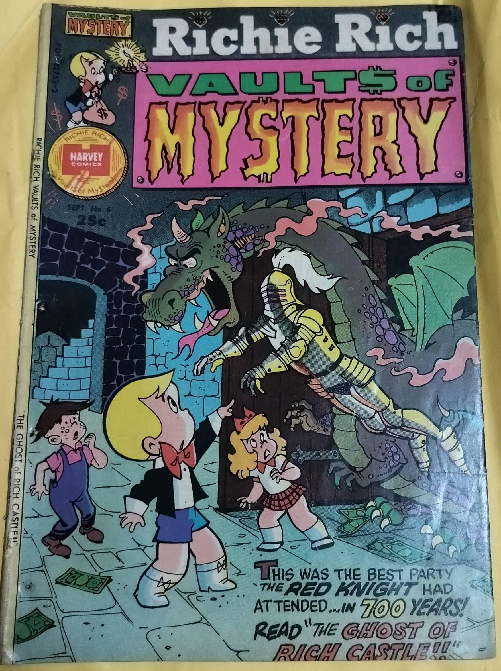 The Ghost of Rich Castle - "richie rich vaults of mystery"
