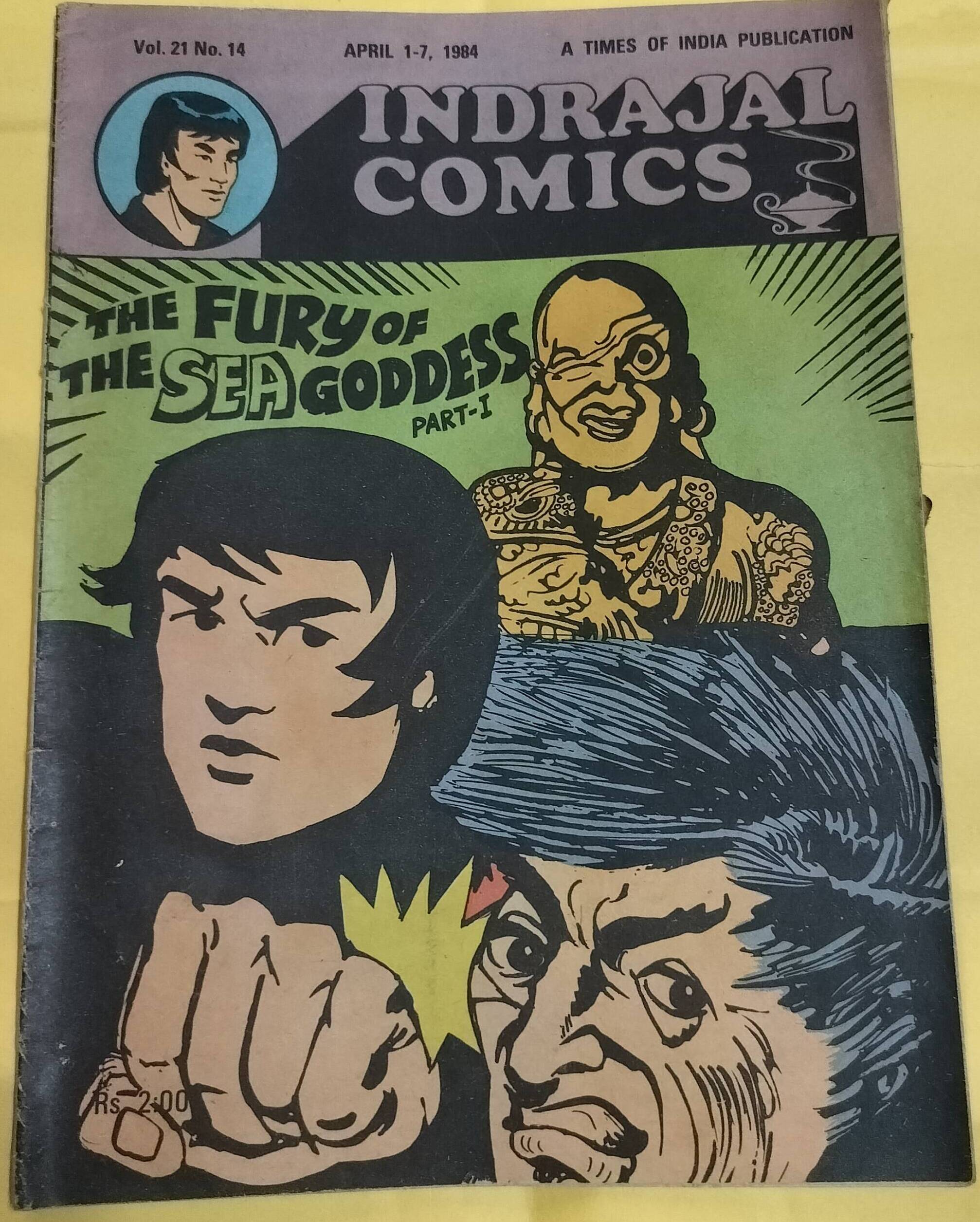 The Fury of the Sea Goddess Part-I - "vol-21-no-16" - "vintage indrajal comics"