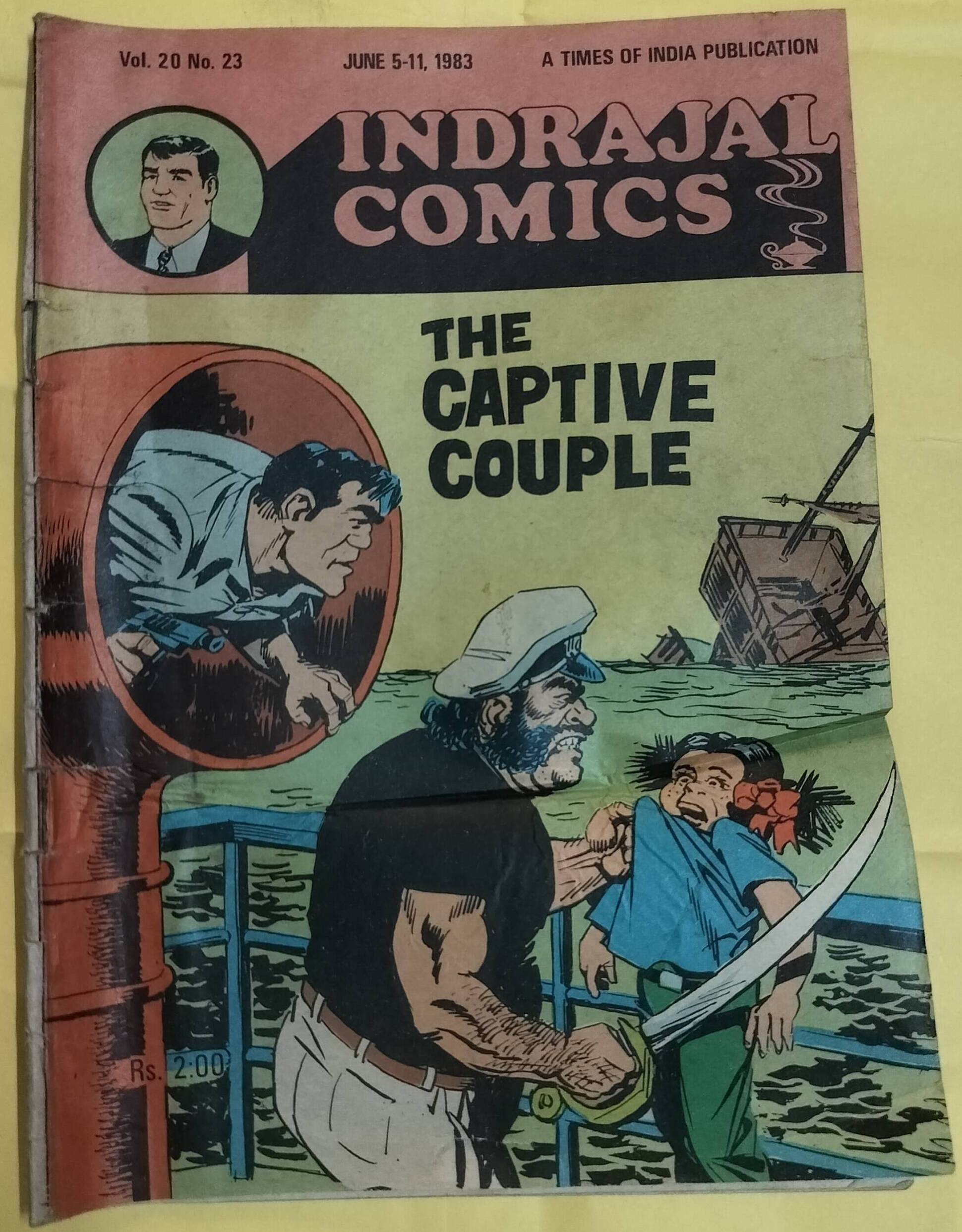 The Captive Couple - "vol-21-no-23" - "old indrajal comics"