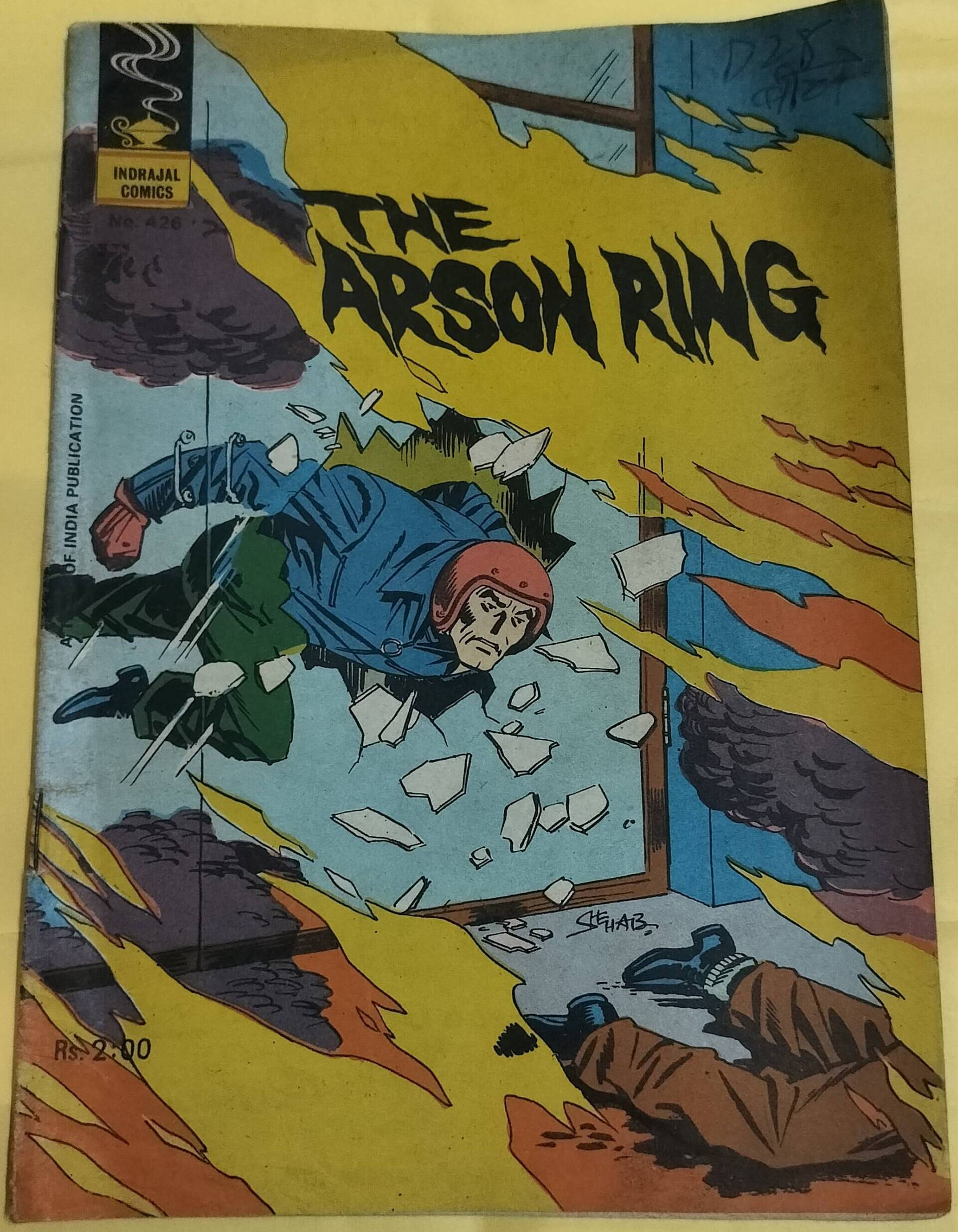 The Arson Ring - "issue no-426" - "vintage indrajal comics"