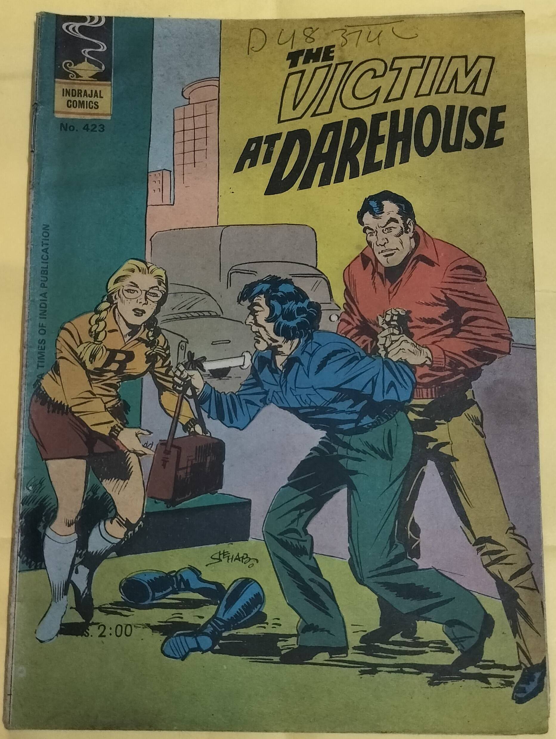 The Victim at Darehouse - "issue no-423" - "indrajal comics"