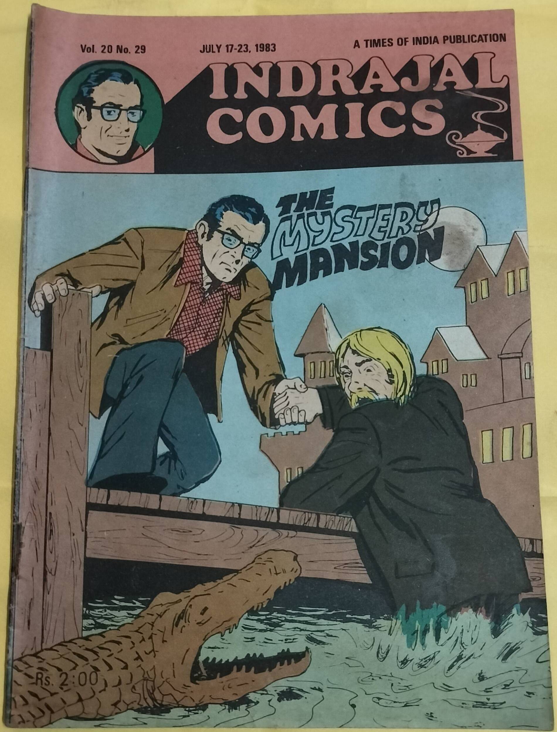 The Mystery Mansion - "vol-20-no-29" - "vintage indrajal comics"