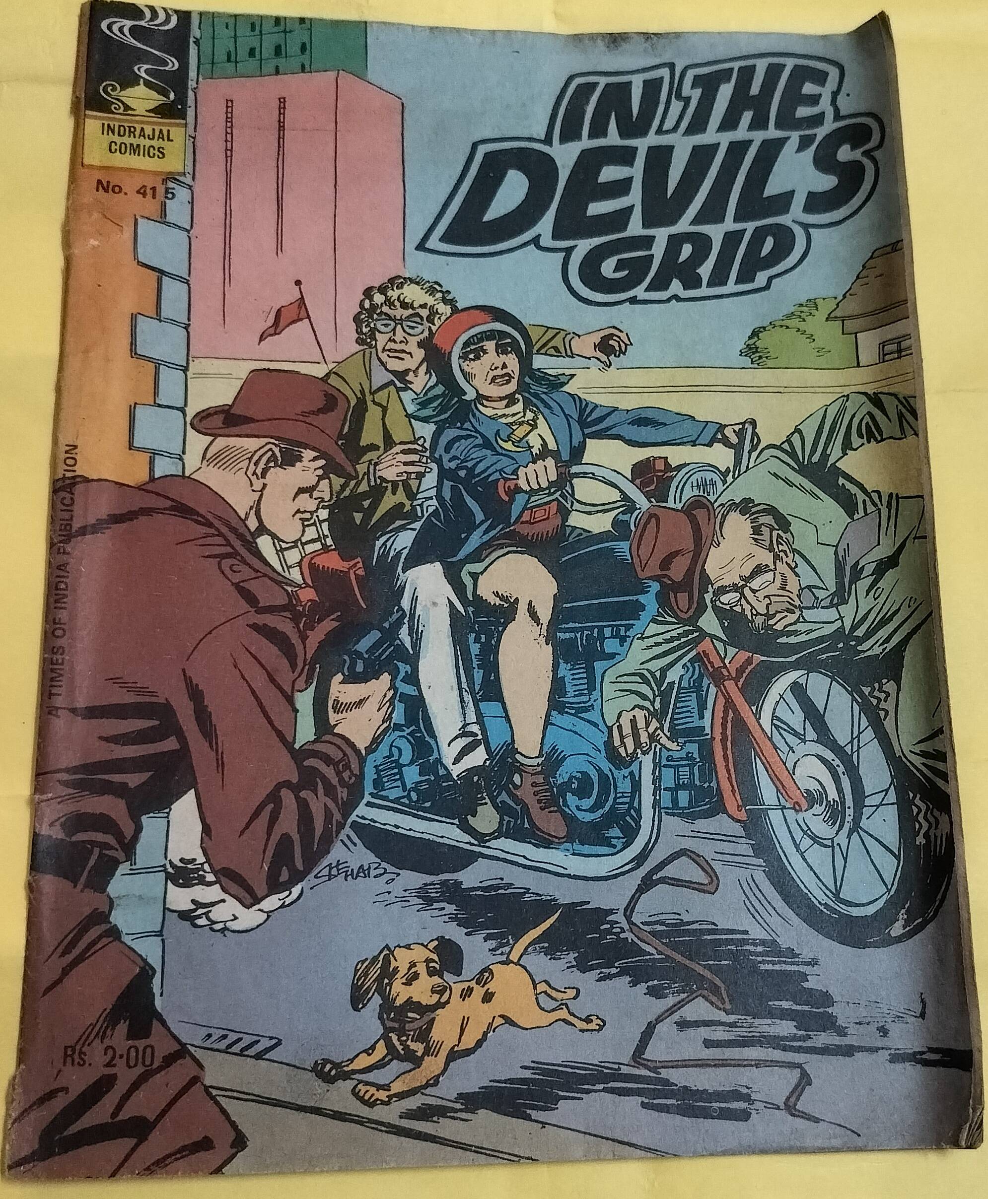 In The Devil's Grip - "issue no-415" - "indrajal comics"