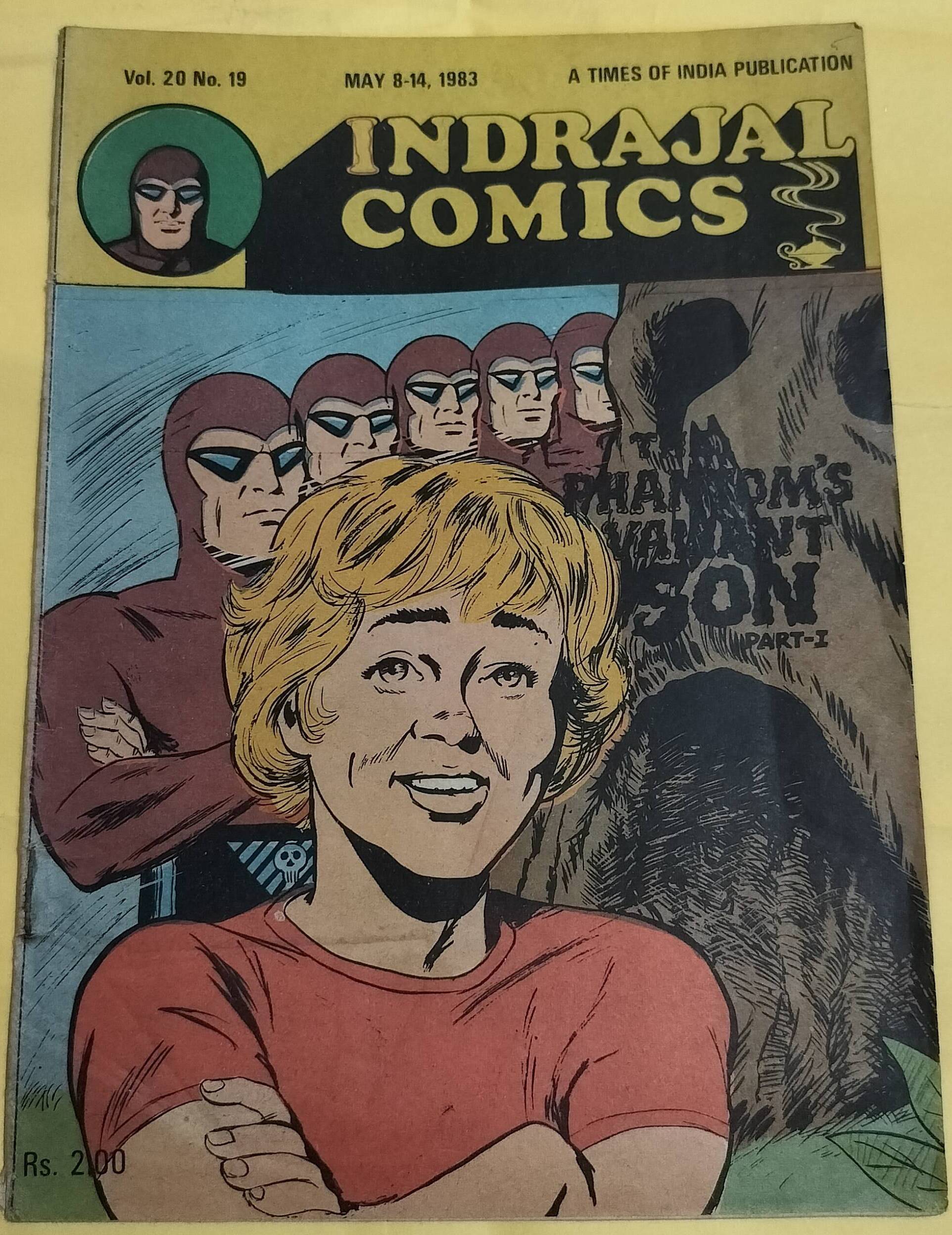 The Phantom's Valiant Son Part - 2 - vol 20 - no 19 - "phantom"- "indrajal comics"