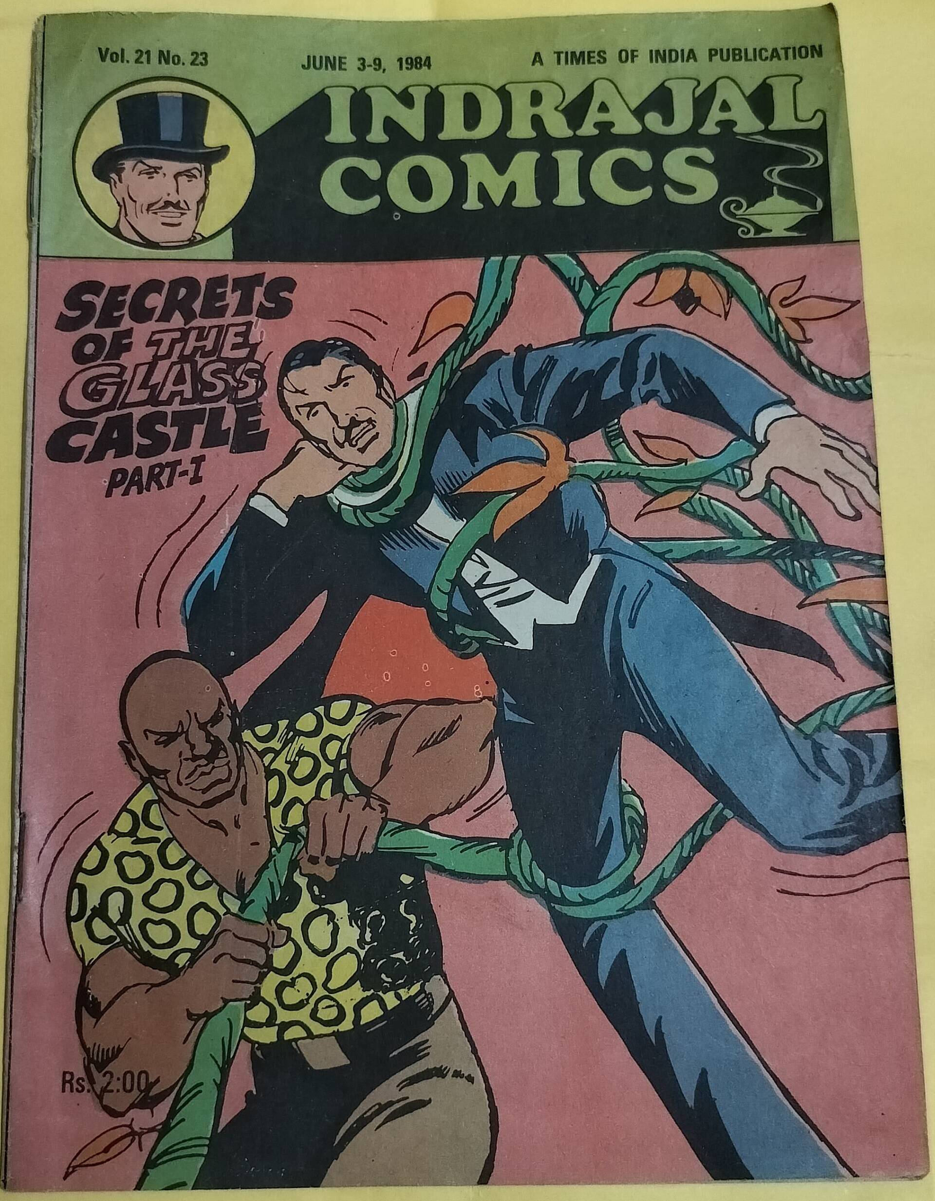 Secrets Of The Glass Caste Part-I - "vol-21-no-23" - "mandrake" - "old indrajal comics"