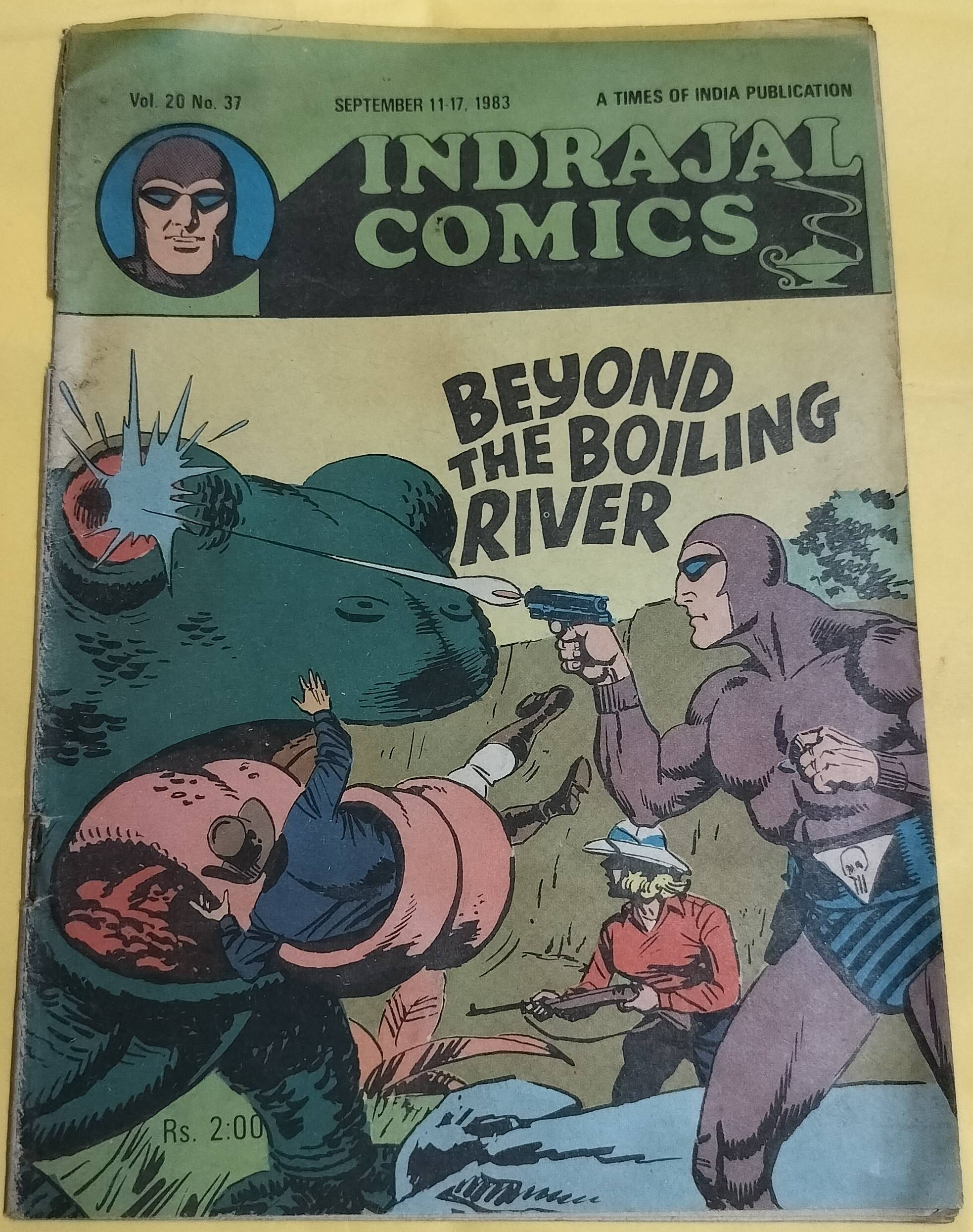 Beyond The Boiling River - "vol-20-no-37" - "phantom" - "vintage indrajal comics"