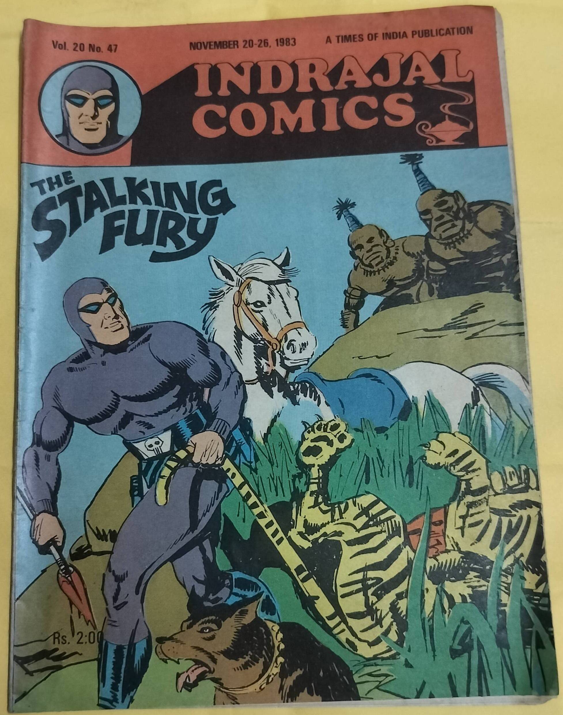 The Stalking Fury - "vol-20-no-47" - "phantom" - "old indrajal comics"