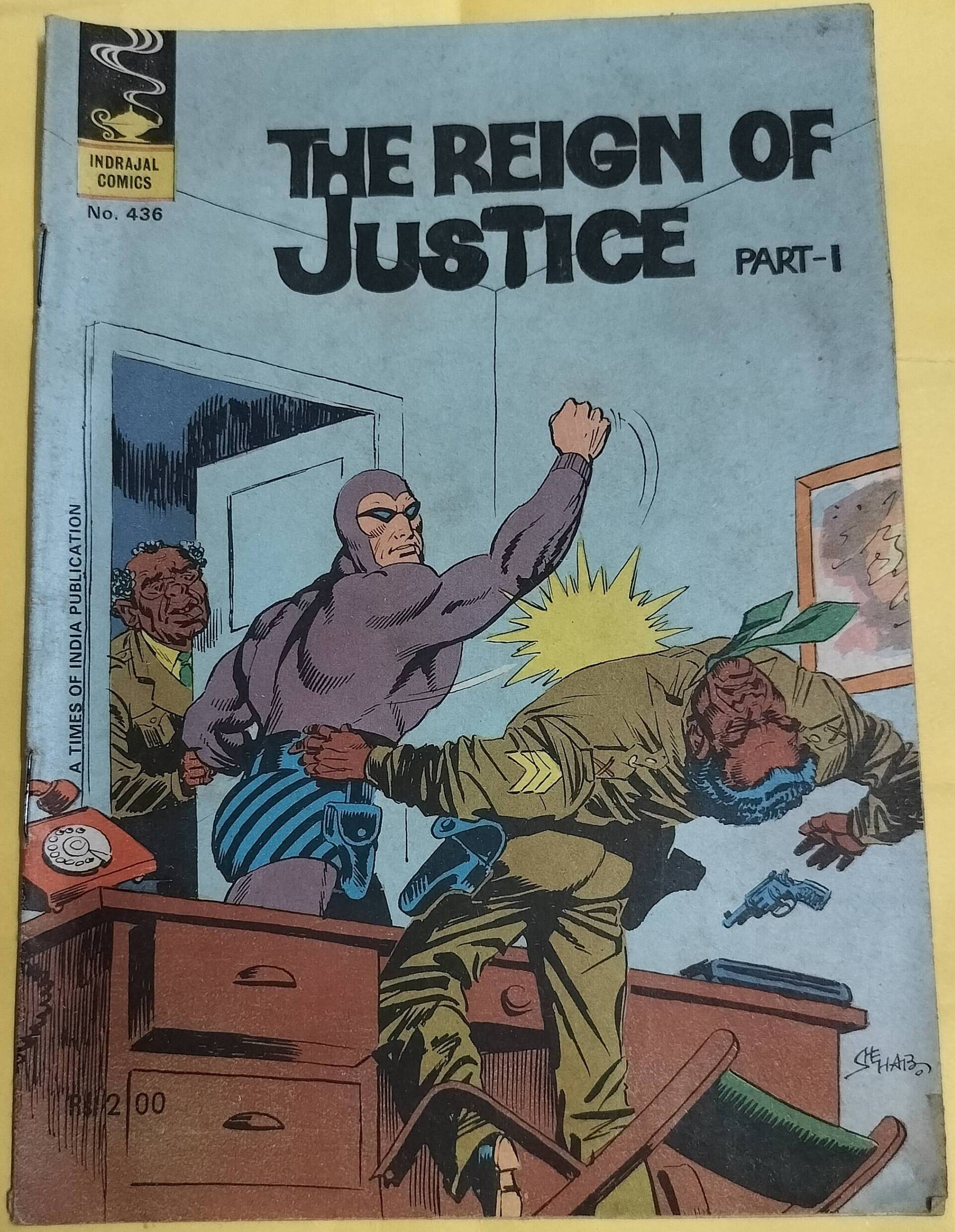 The Reign of Justice Part-1 - "issue no-436" - "phantom" - "old indrajal comics"