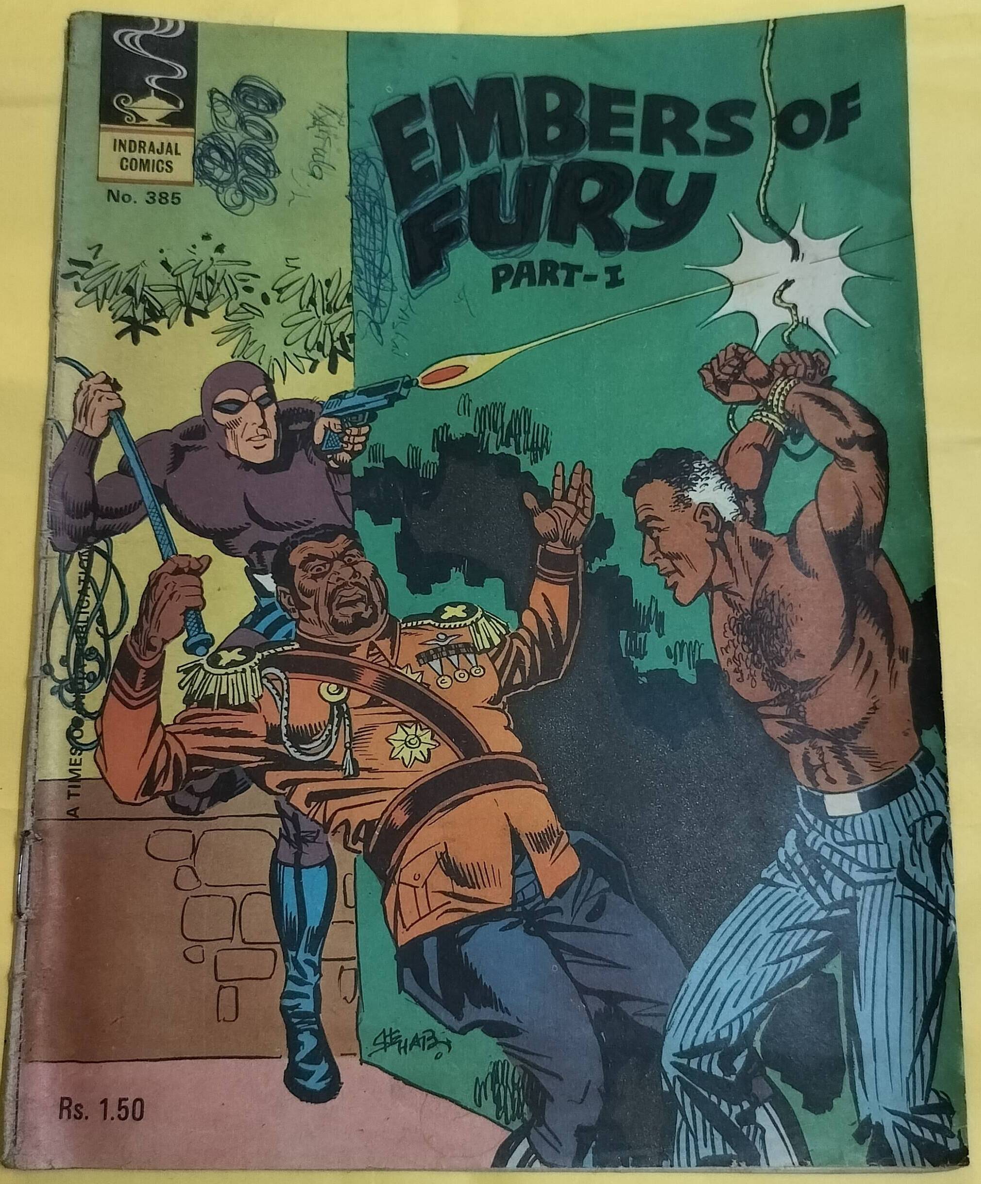 Embers of Fury Part-1 - "issue no-385" - "phantom" - "vintage indrajal comics"