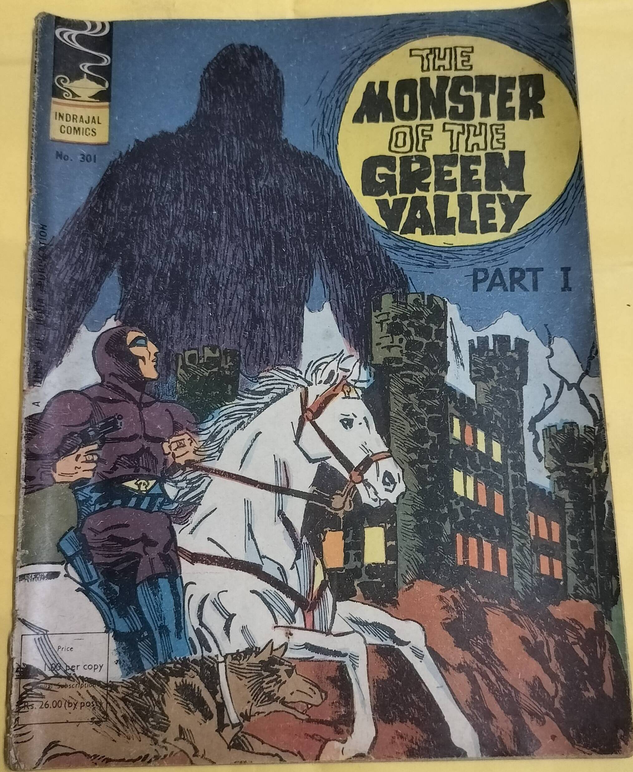 The Monster of the Green Valley Part-I - "issue no-301" - "phantom" - "old indrajal comics"